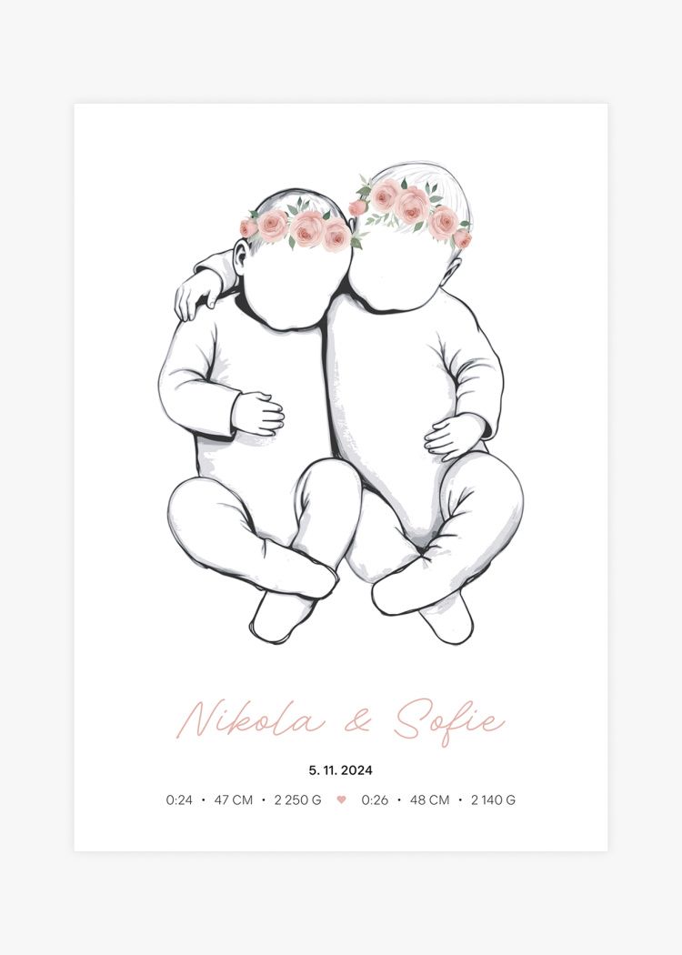 plakaty na miru dvojcata holcicka a holcicka 01 v1