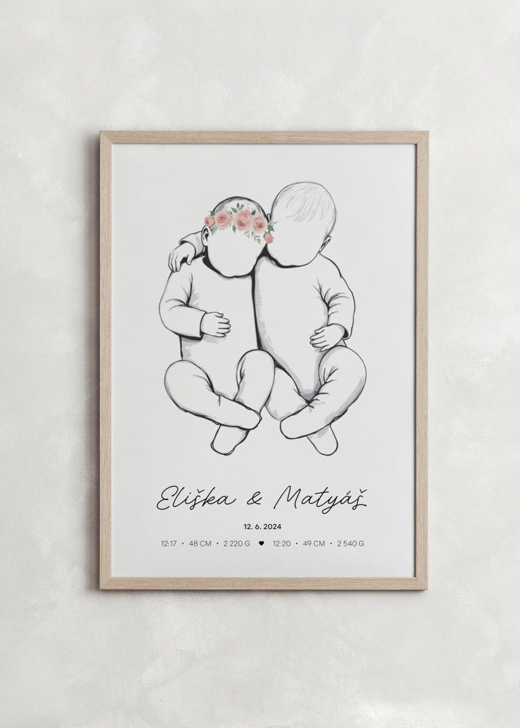 plakaty na miru dvojcata chlapecek a holcicka 02